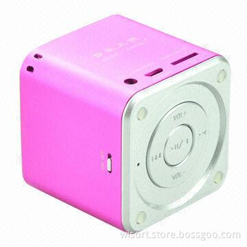 Cube Mini Bluetooth Speaker with MP3, 150Hz-18kHz Frequency Response